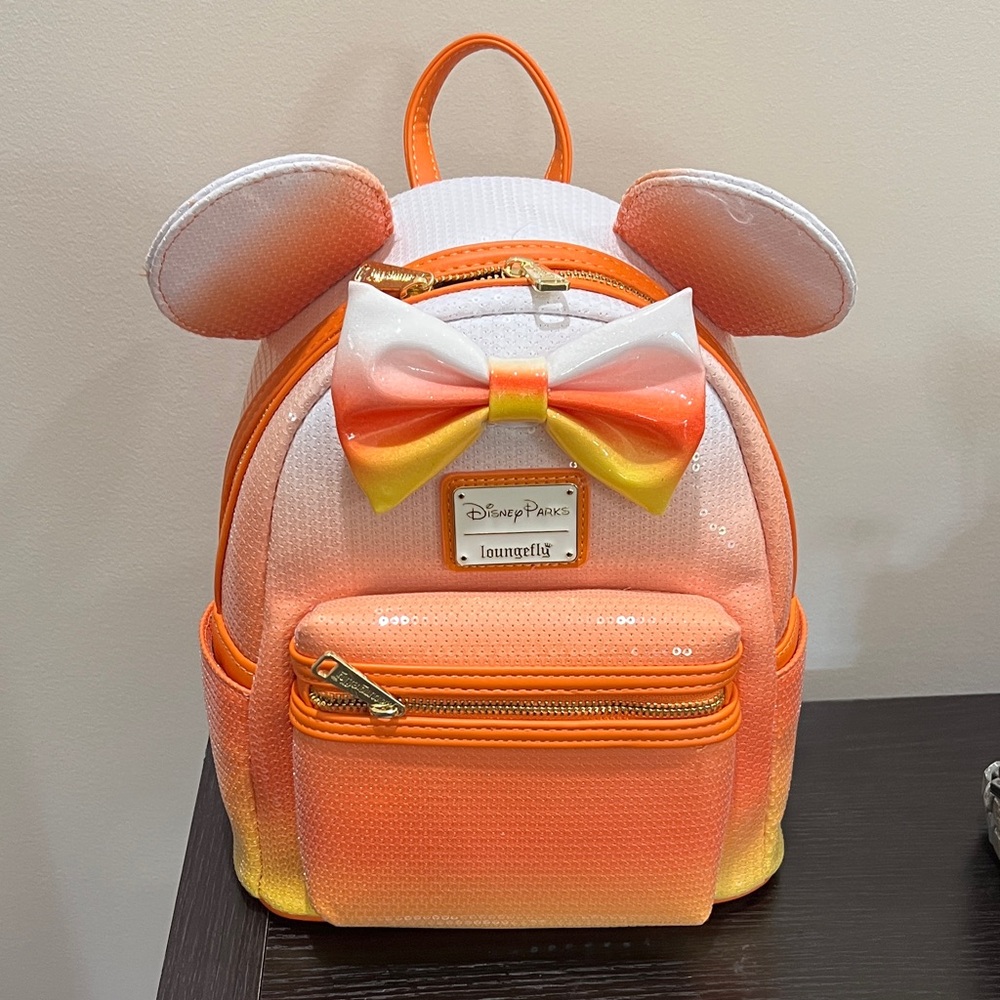 Loungefly Disney Parks Orange and Yellow candy corn Backpack